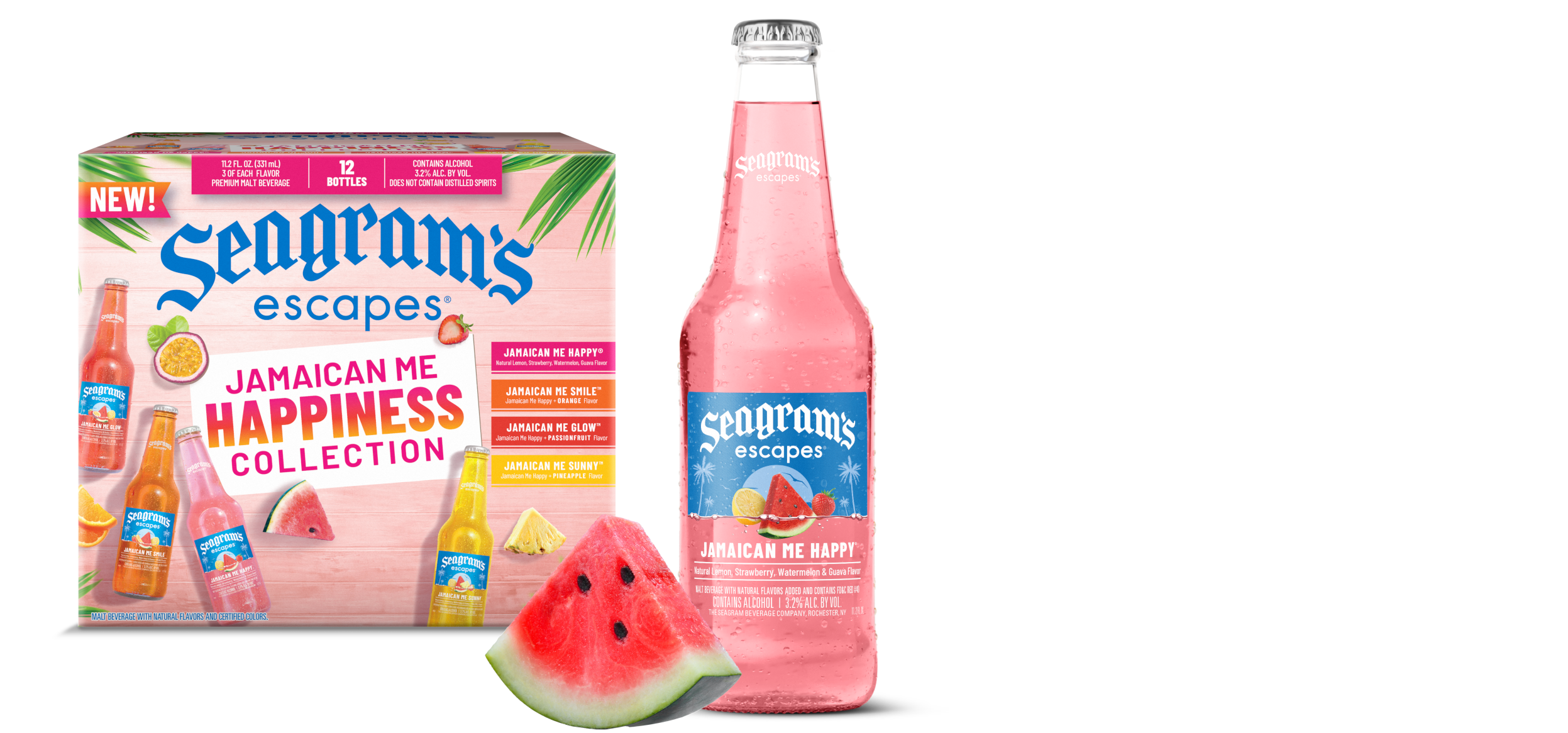 Jamaican Me Happiness Collection Variety Pack Seagram's Escapes